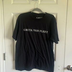 NWOT Greta Van Fleet Black Tshirt Size Large